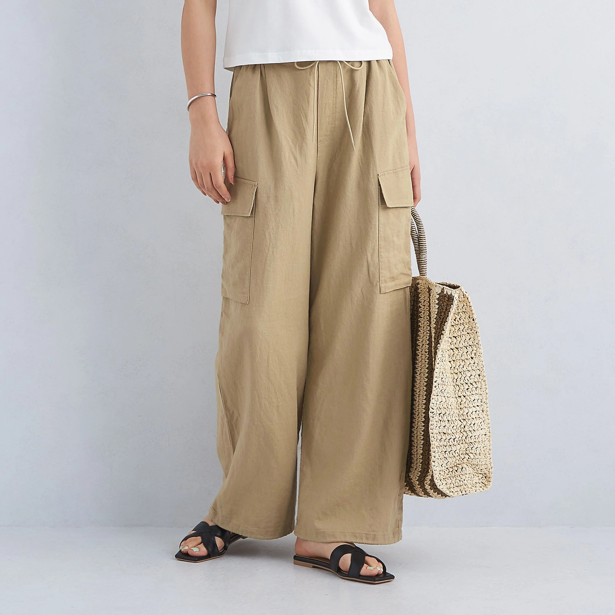 UNITED ARROWS green label relaxing BREEZE LINEN  ブリーズリネン カーゴ パンツ