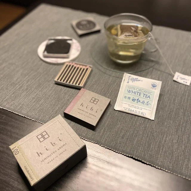 マッチ型お香「hibi」と白茶で夜のリラックスタイム_1_6