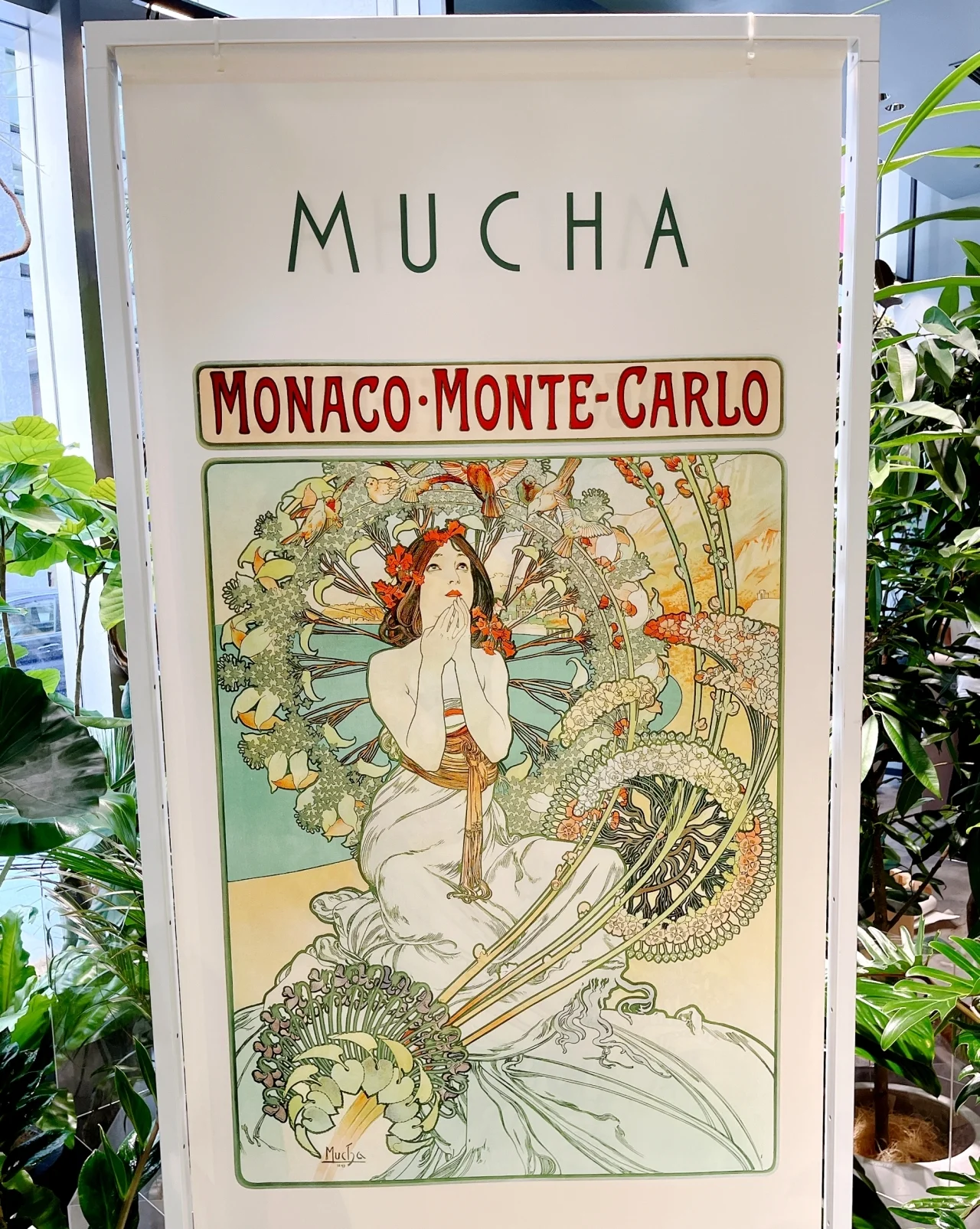 『モナコ・モンテカルロ(Monaco･Monte-Carlo)』　ミュシャ　MUCHA　作品のパネル