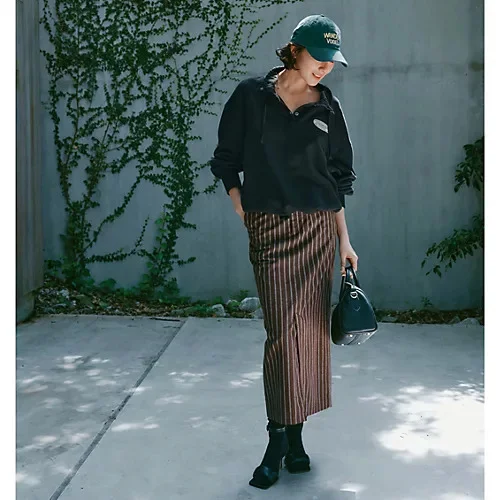 シンゾーン　ノスタルジックストライプスカート