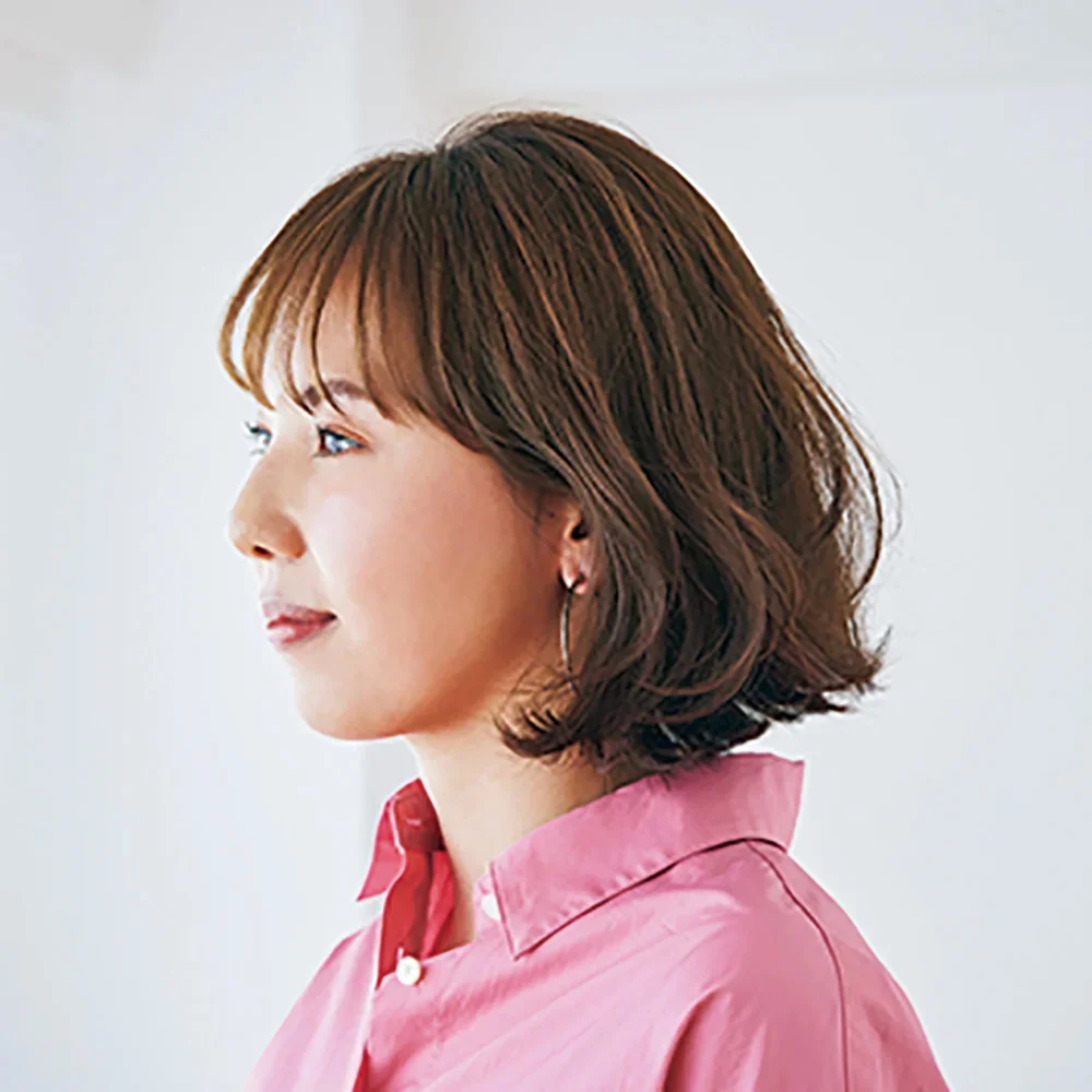 横から見た　40代人気ボブヘアスタイル３位の髪型