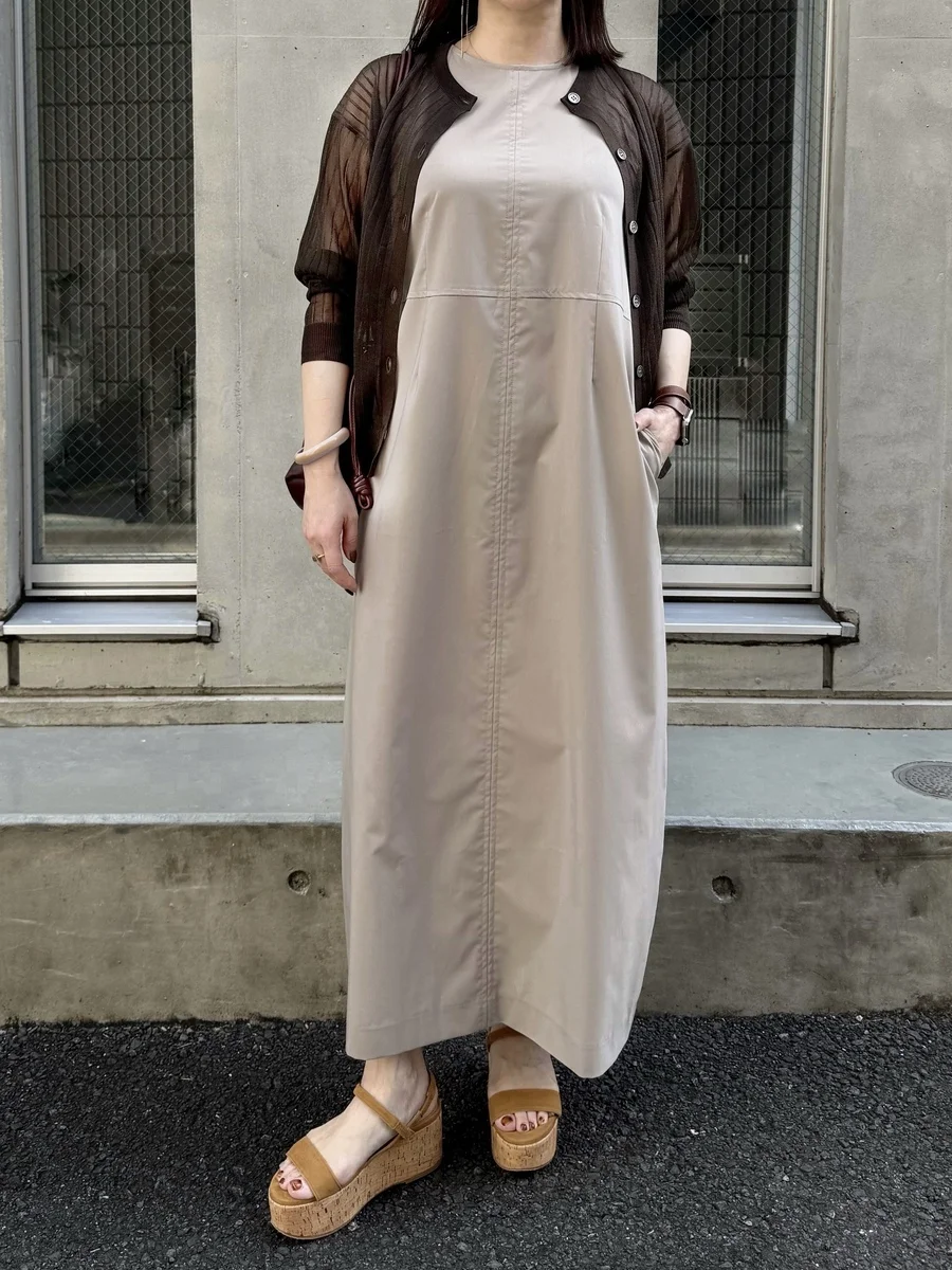 シアー素材カーディガン