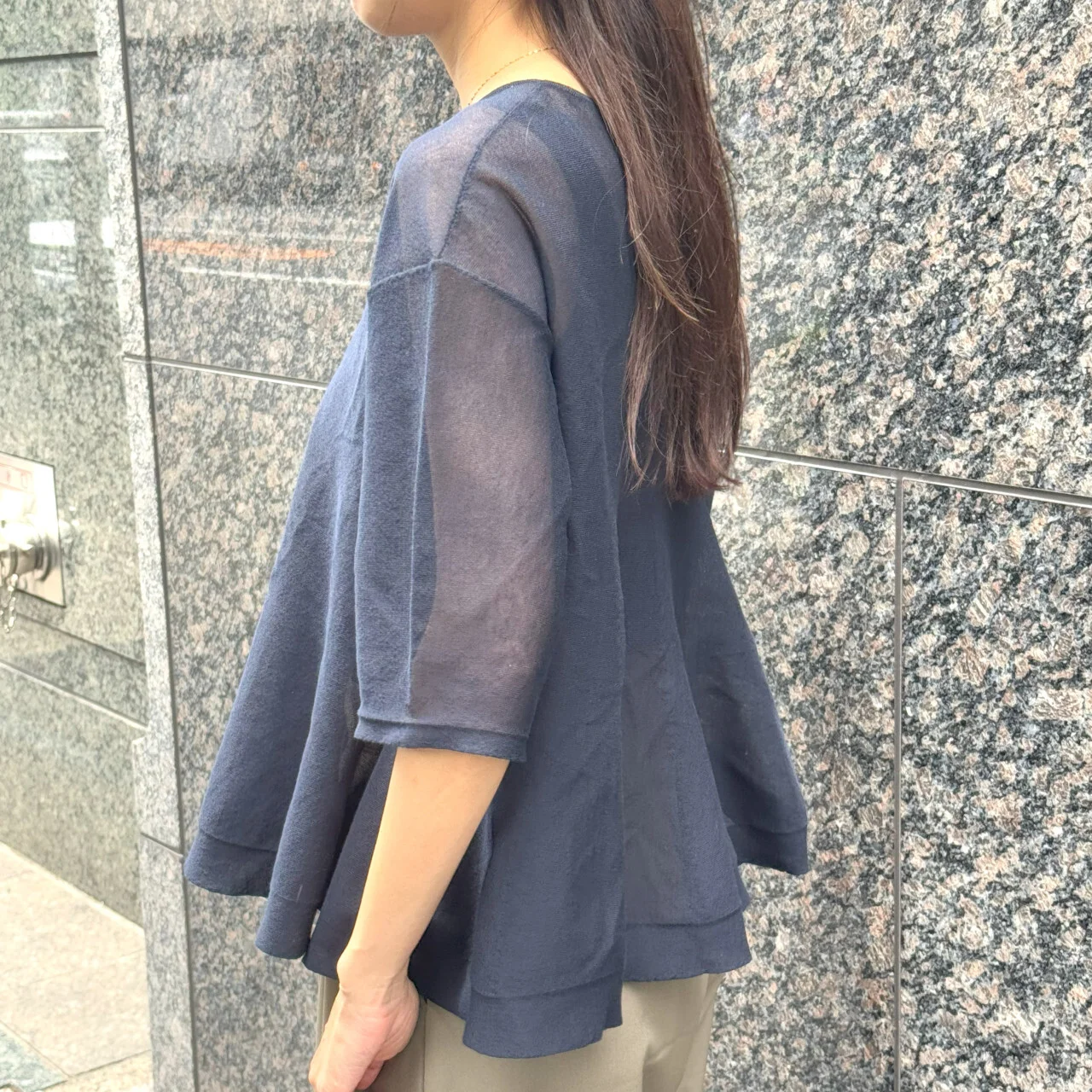 1er Arrondissement
【Marisol別注】シアーペプラムニット