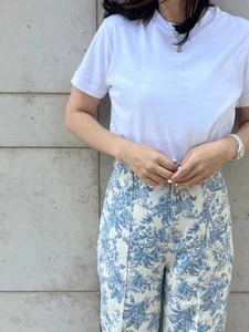 昨年ブログでご紹介した無印良品の「スムース編みTシャツ」