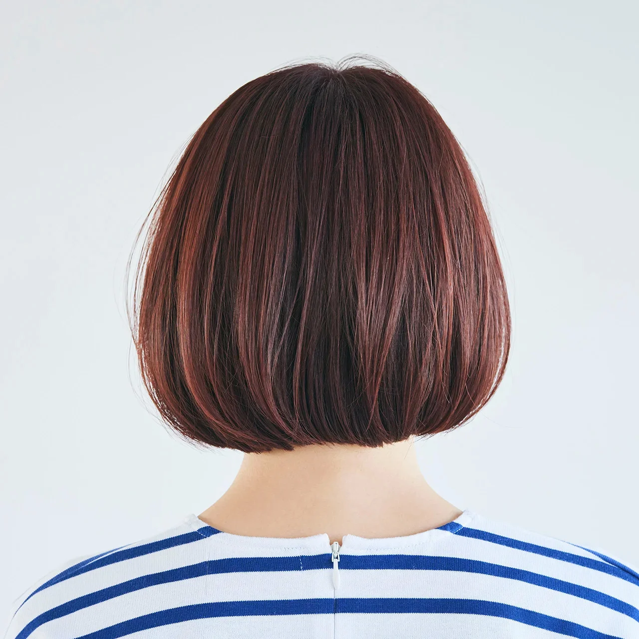 後ろから見た　40代人気ボブムヘアスタイル10位