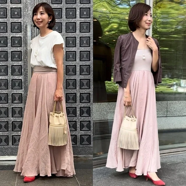 ワンピース＆オールインワンの春コーデ５選。ハレの日に映える大人の着こなし_1_6