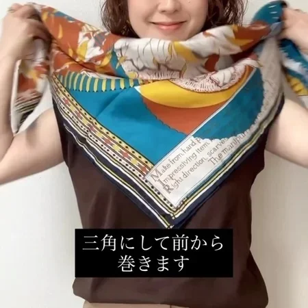 巻くだけで印象が変わる！大人のための最旬スカーフアレンジ【40代ファッション】_1_12-1