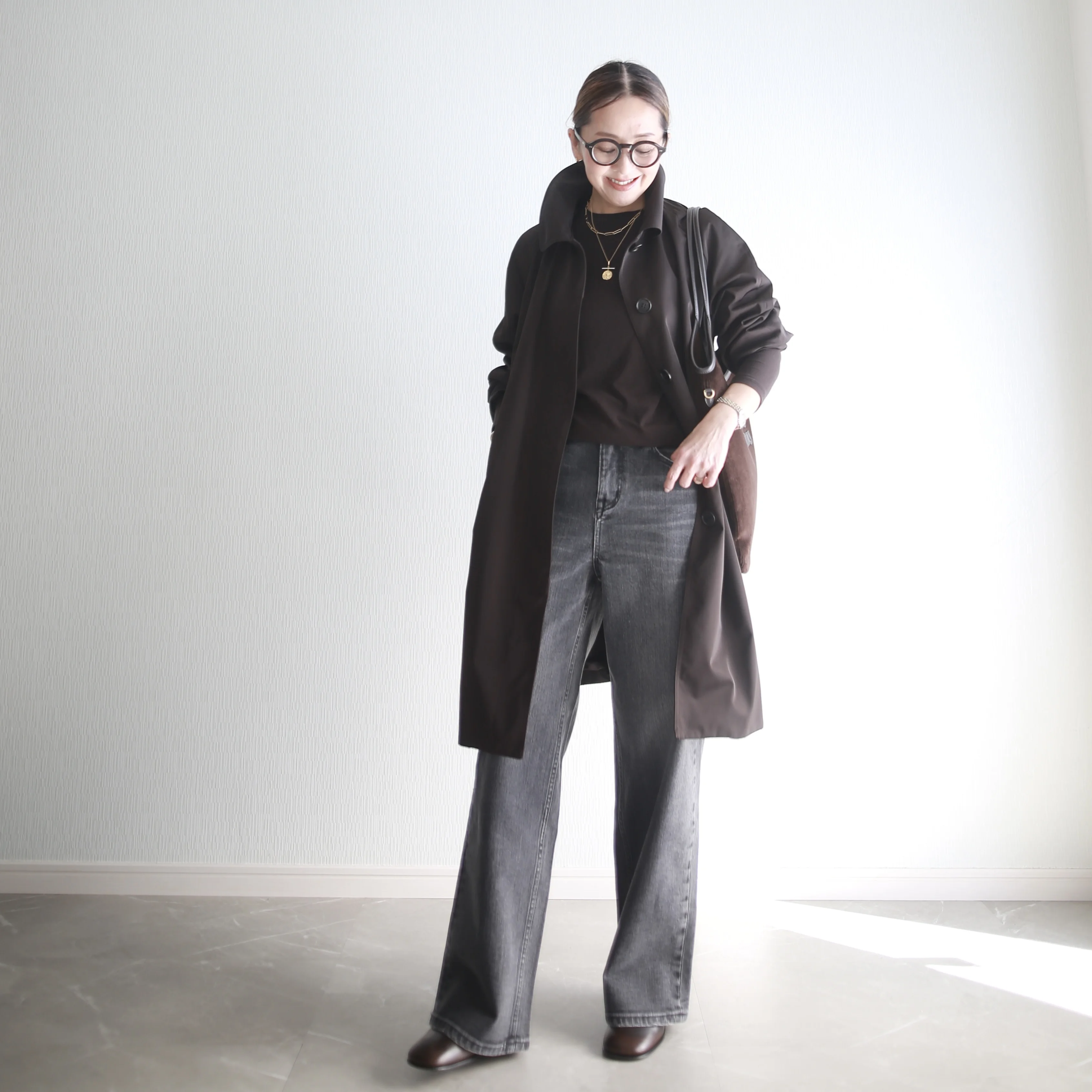 marisol healthydenim 別注pinkpepper 着回し miumiu betoupe 小柄コーデ