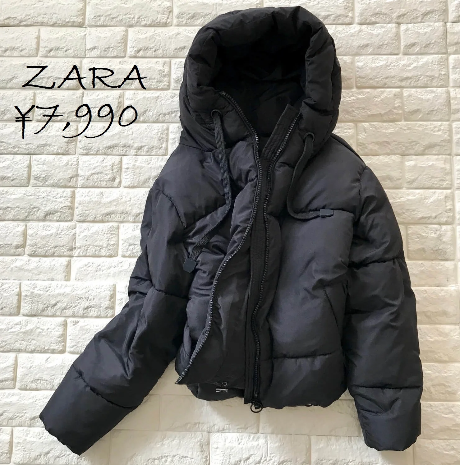 zara ショートダウン