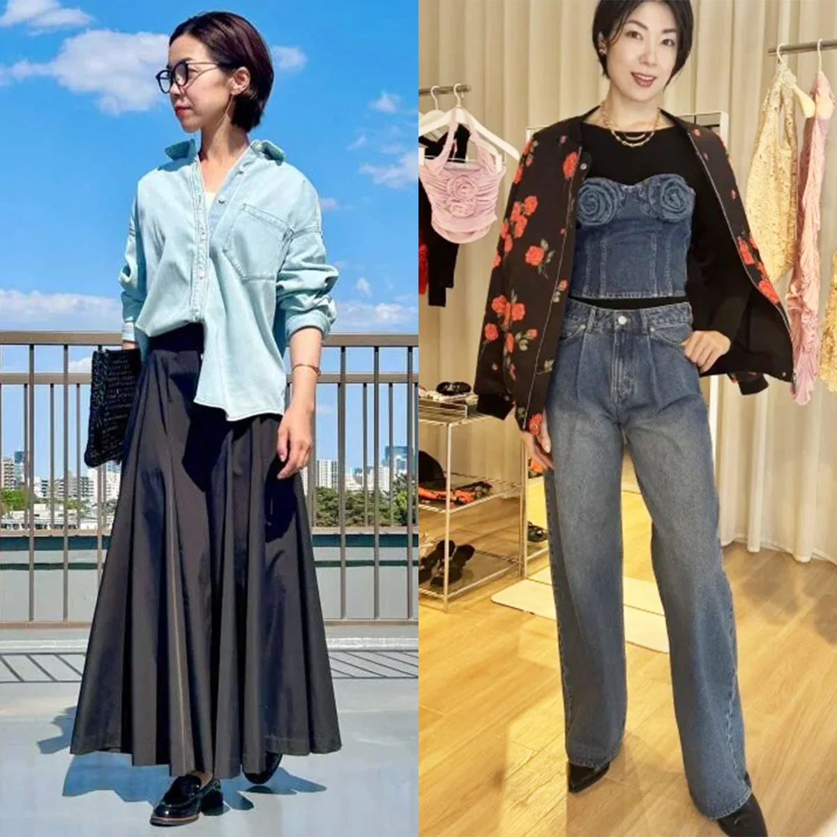 デニムで魅せる！ スタイルアップ＆女性らしさを引き立てる美女組の最旬コーデ