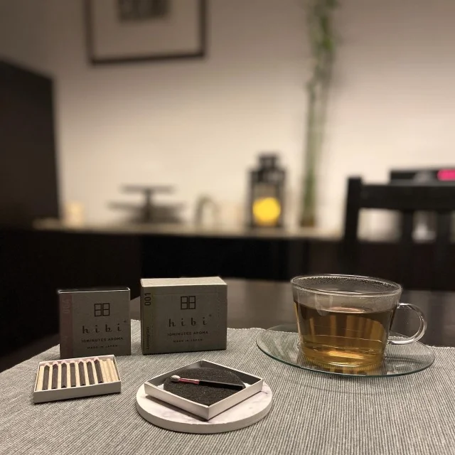 マッチ型お香「hibi」と白茶で夜のリラックスタイム_1_7