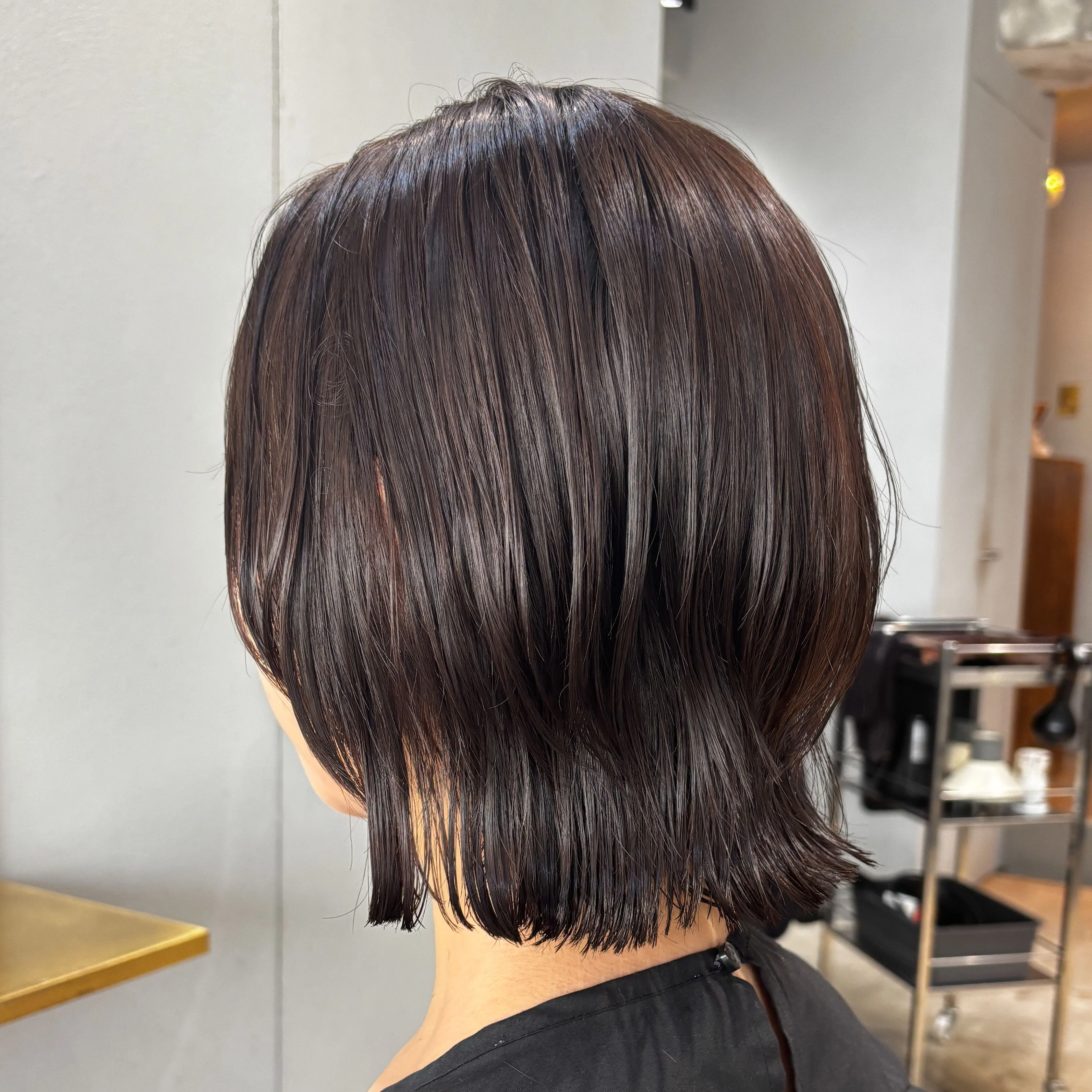 40代ボブヘア　サイド
