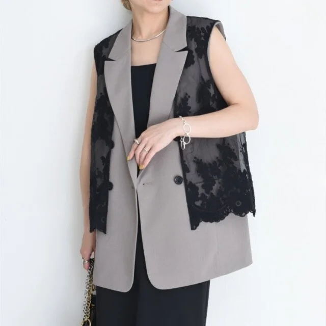 【パーティコーデ】来たる年末。女子会や忘年会などイベントで着回したいジレコーデ_1_10-2