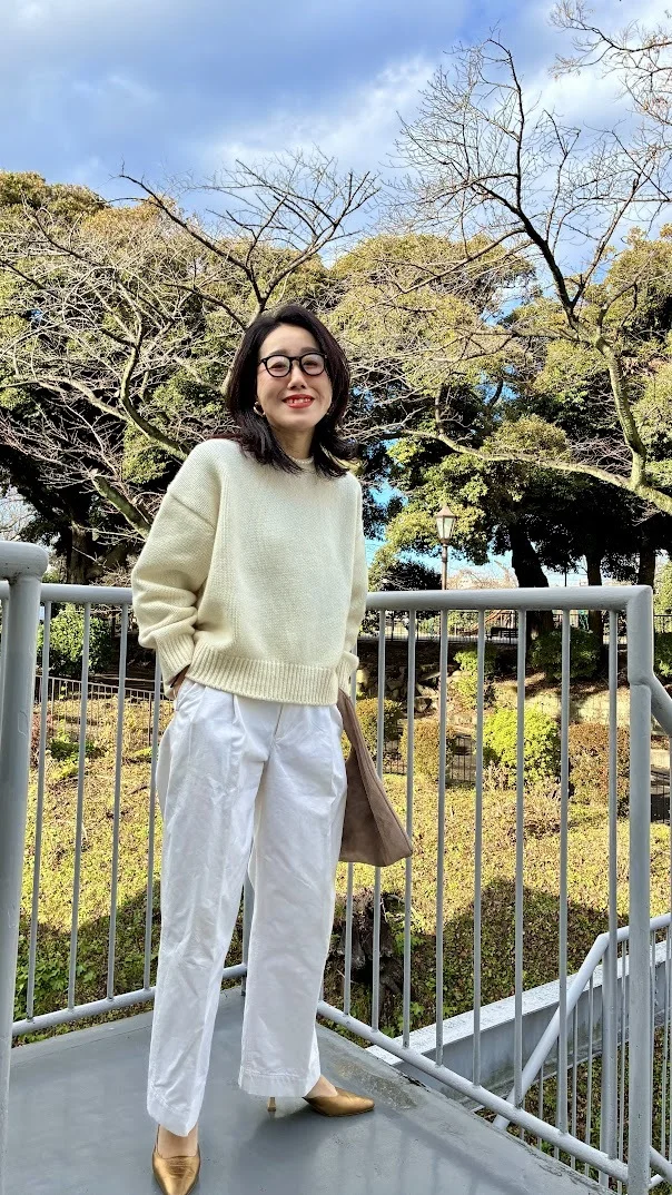 新春に着たい！上質な大人の白ニットで、ホワイトコーデ！_1_2-1