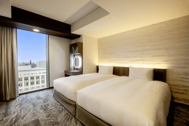 デラックスツイン　ベッドルーム