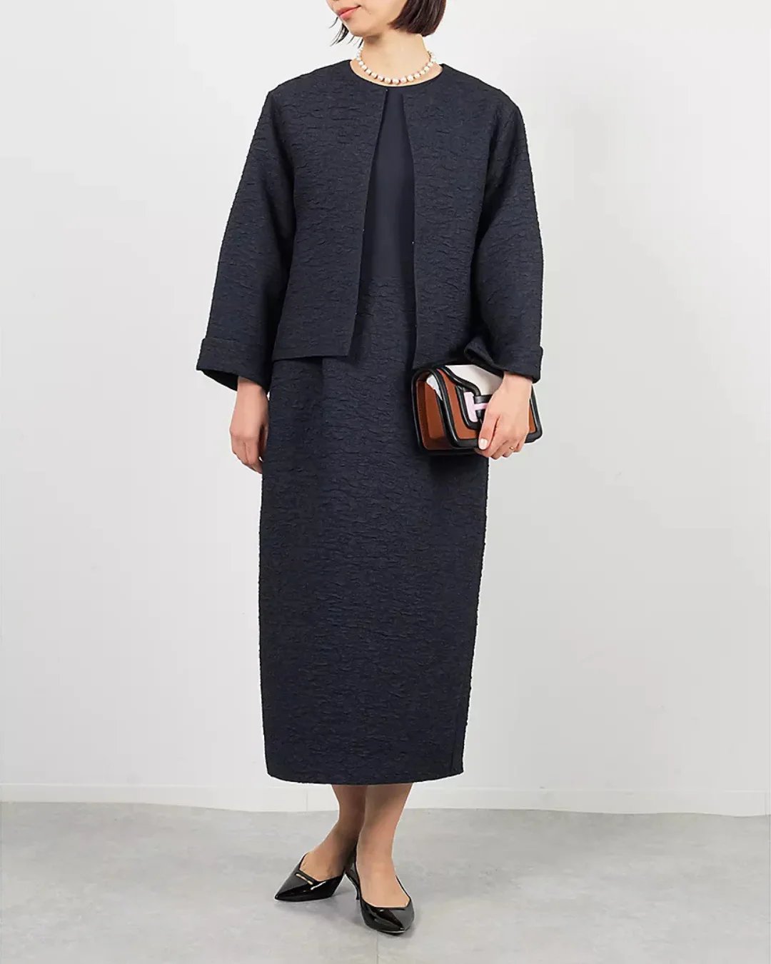 セレモニースタイルネイビーワンピース