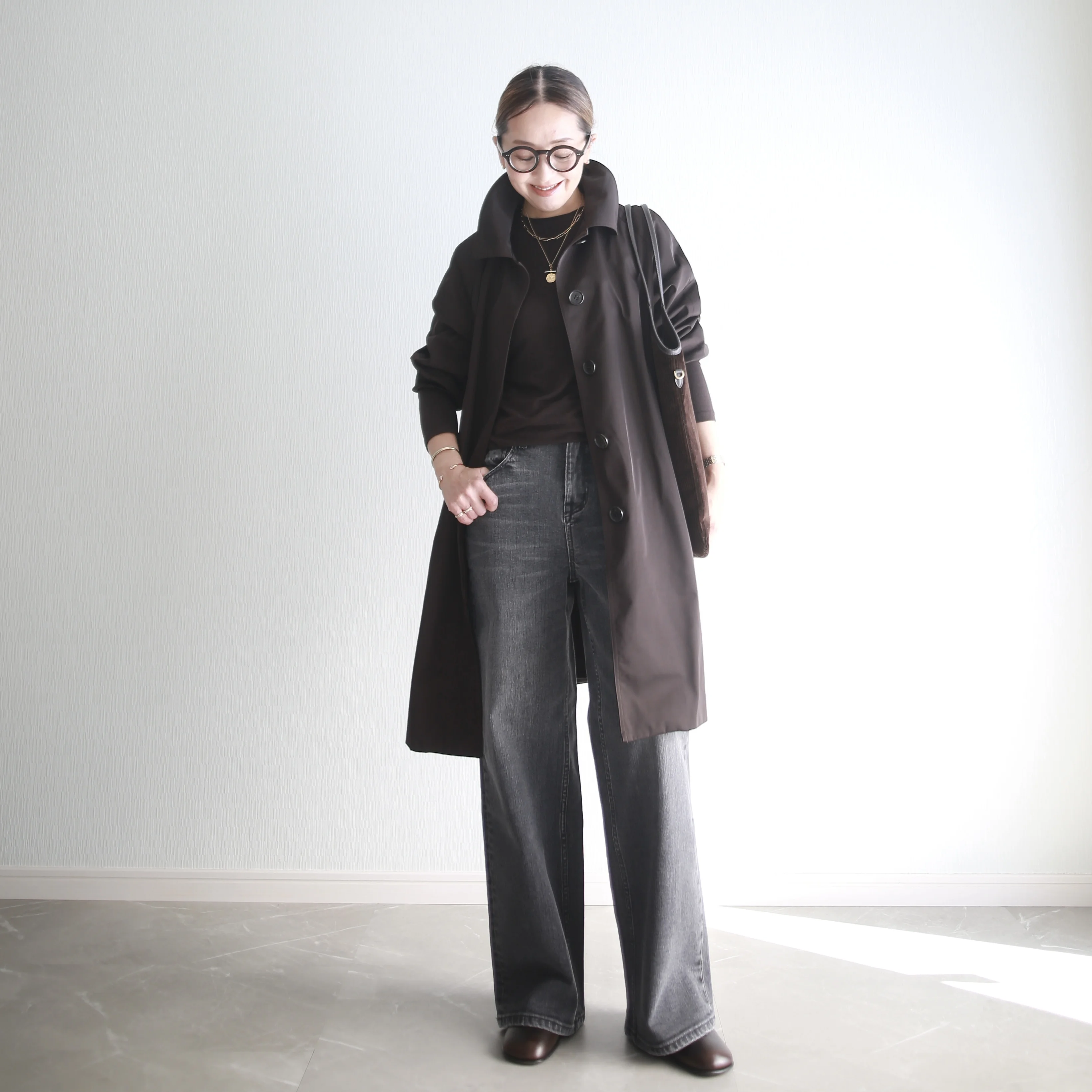 marisol healthydenim 別注pinkpepper 着回し miumiu betoupe 小柄コーデ