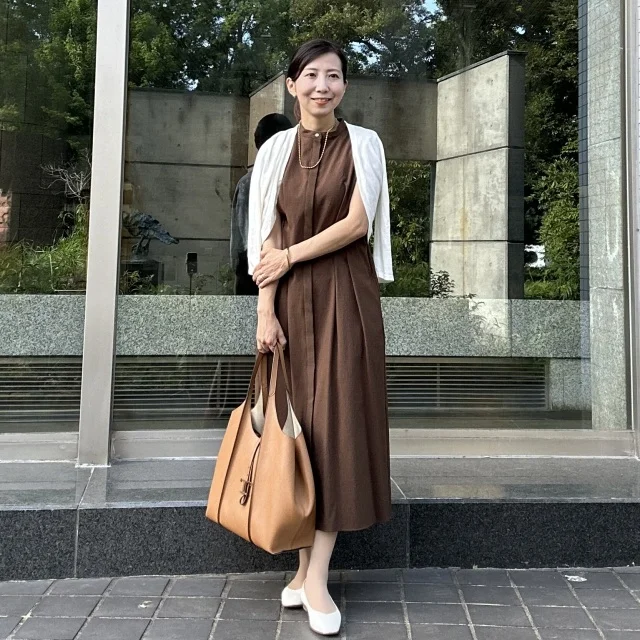 【M7days】小柄さんにおすすめ！36サイズが新登場のウエストタックワンピース♪_1_4