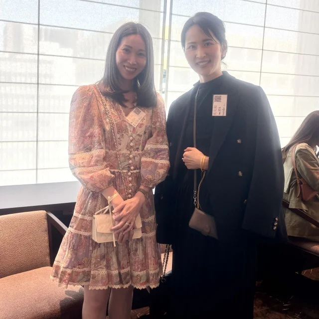 初めましてのハギちゃんと。なんと、共通のお友達（大心友！）がいることが発覚！