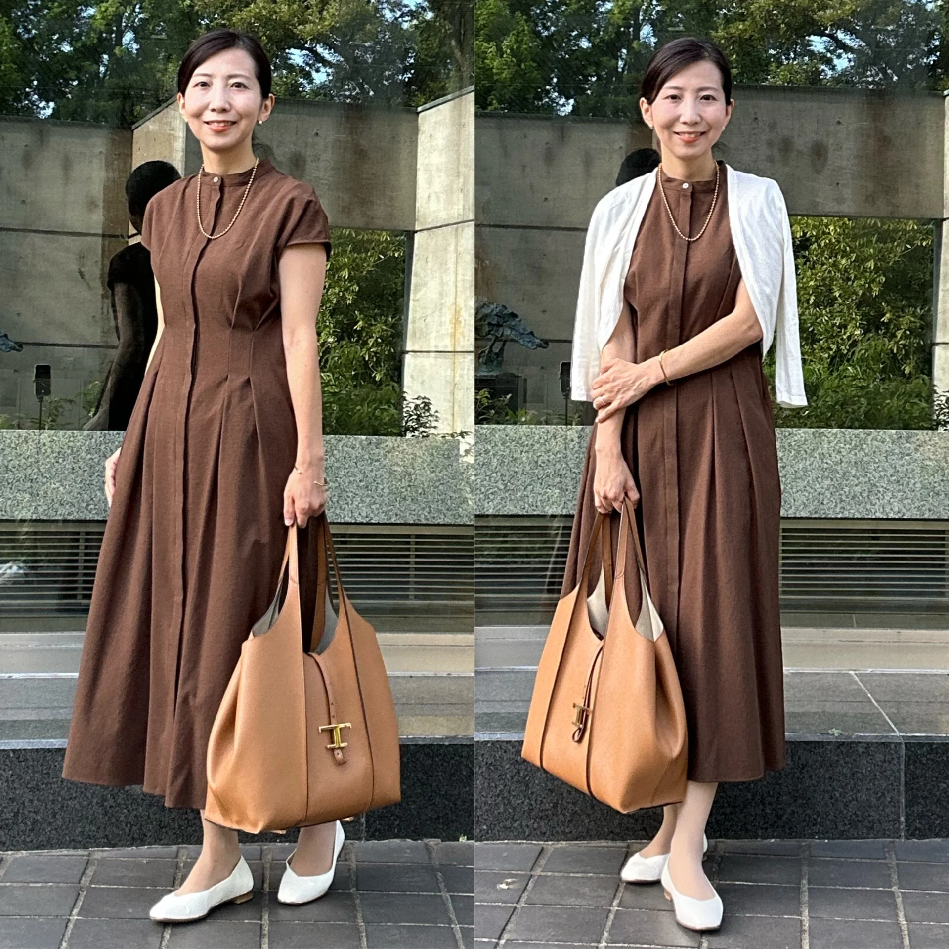 【M7days】小柄さんにおすすめ！36サイズが新登場のウエストタックワンピース♪