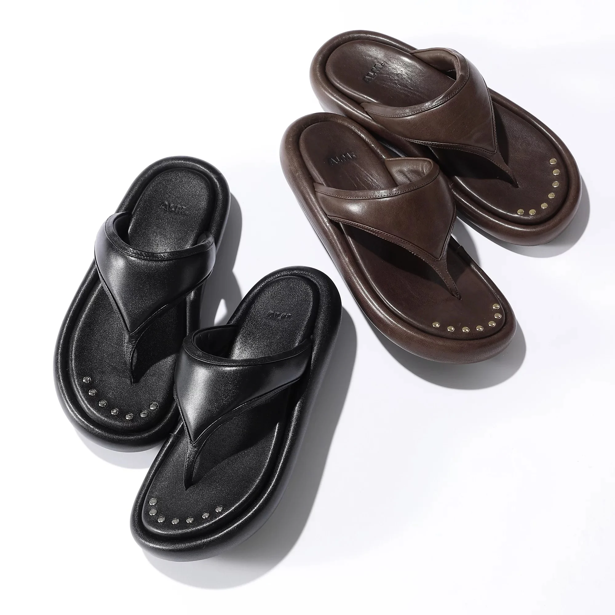 ALM. TEN LEATHER SANDALS
