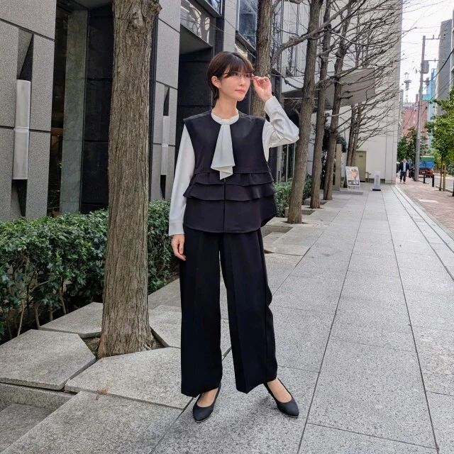 【パーティコーデ】来たる年末。女子会や忘年会などイベントで着回したいジレコーデ_1_5