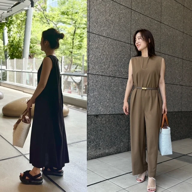 ワンピース＆オールインワンで叶える！快適キレイめ夏コーデ2選