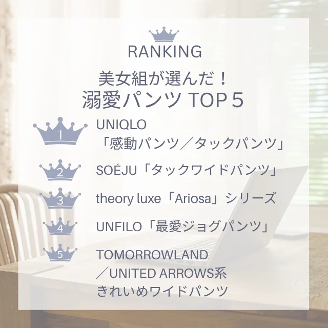 美女組が選んだ！溺愛パンツTOP5