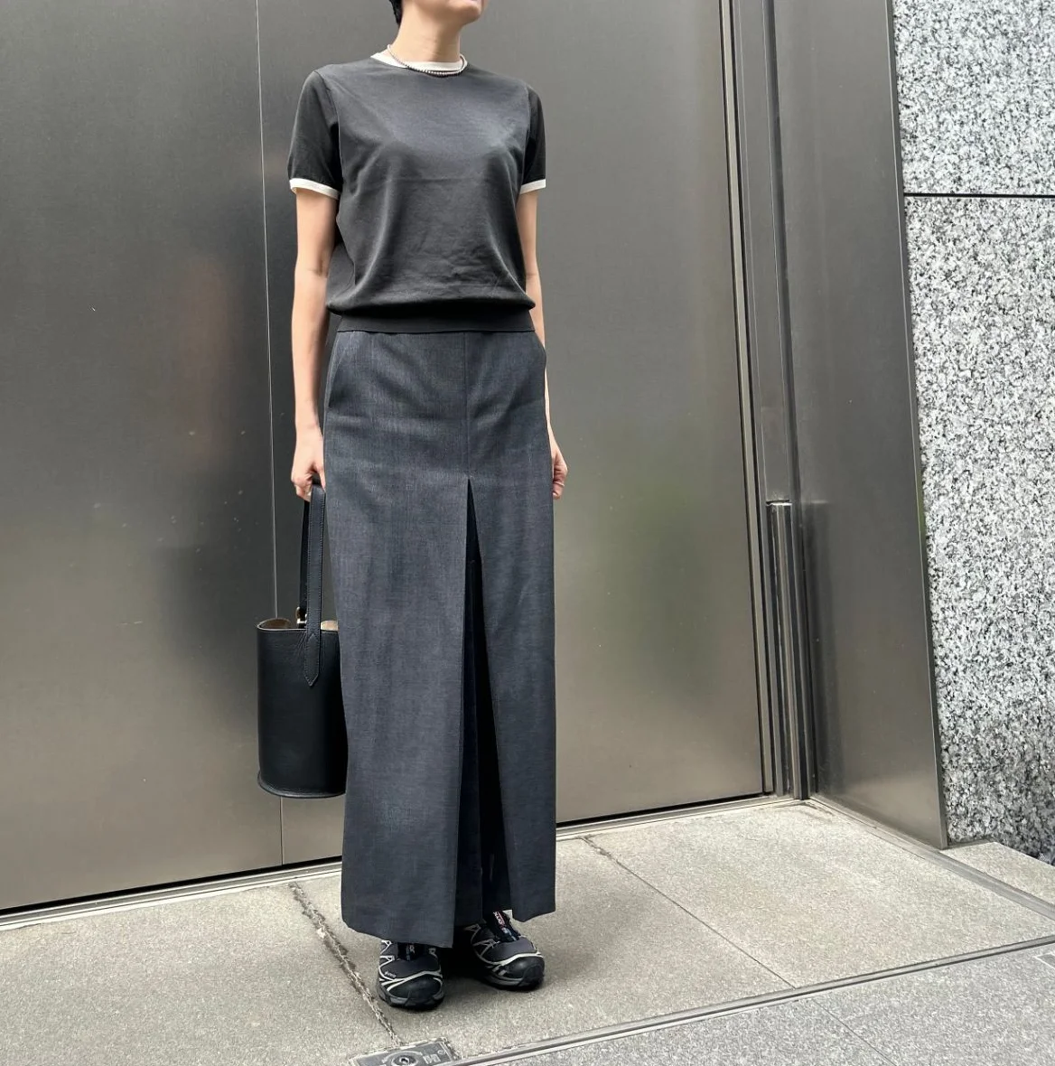 M7days【洗える】Tシャツ型ニット