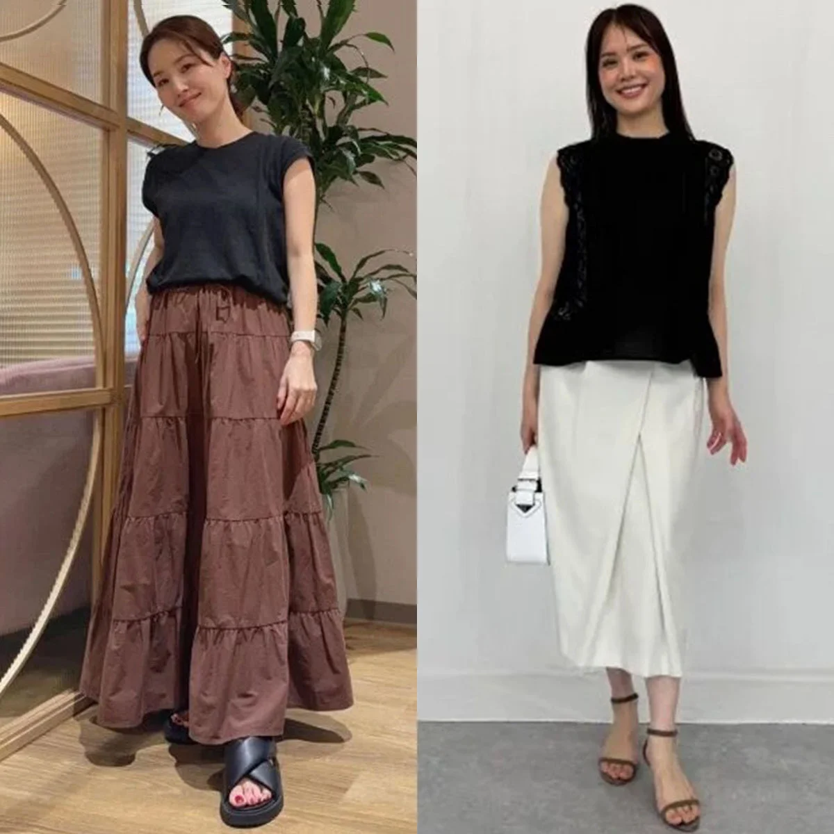 40代秋コーデに効く！ 今から秋まで着回せるロングスカート最旬スタイル