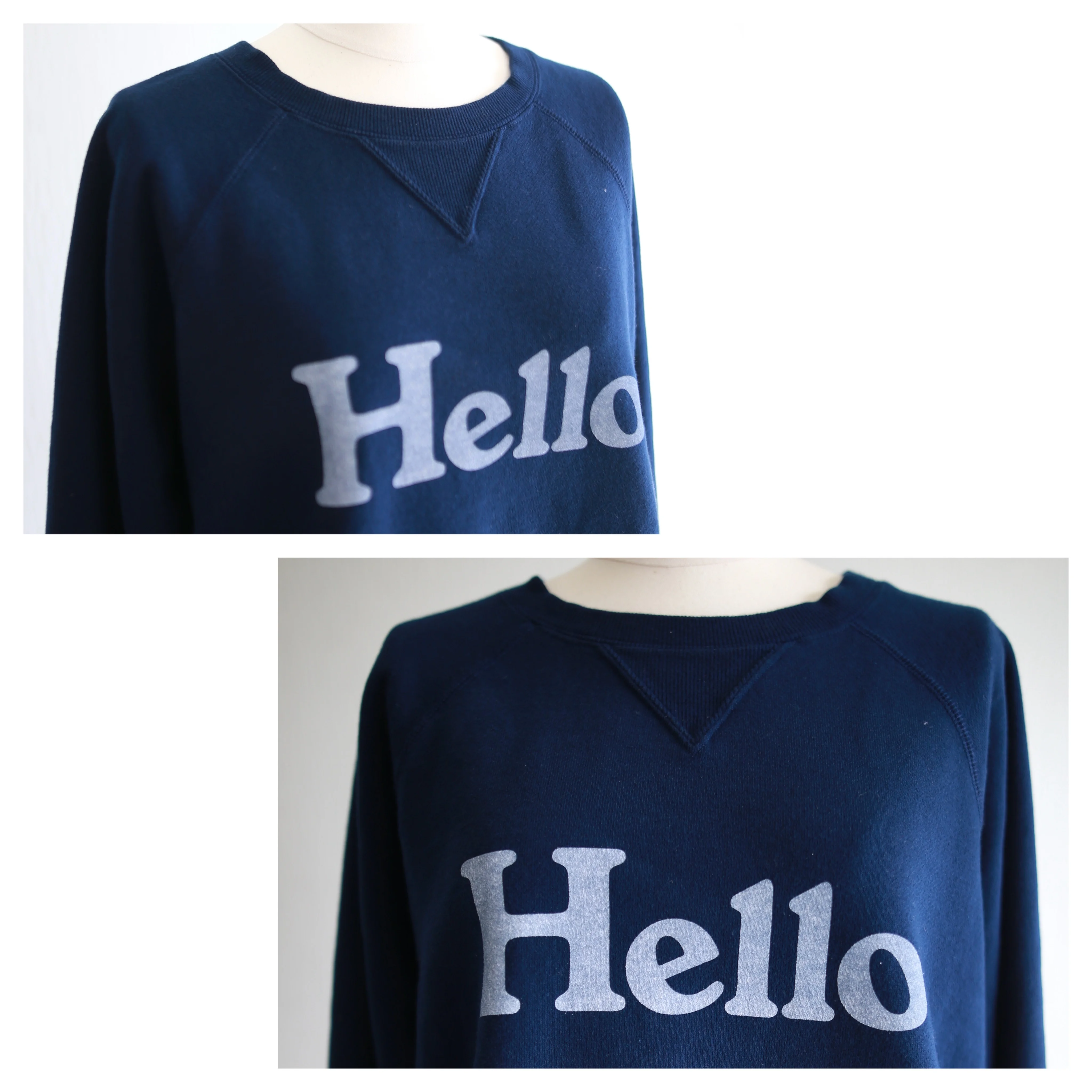 MADISONBLUE スウェット　ネイビー　Hello sweat