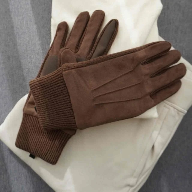 ヒートテックライニンググローブスウェードタッチ
