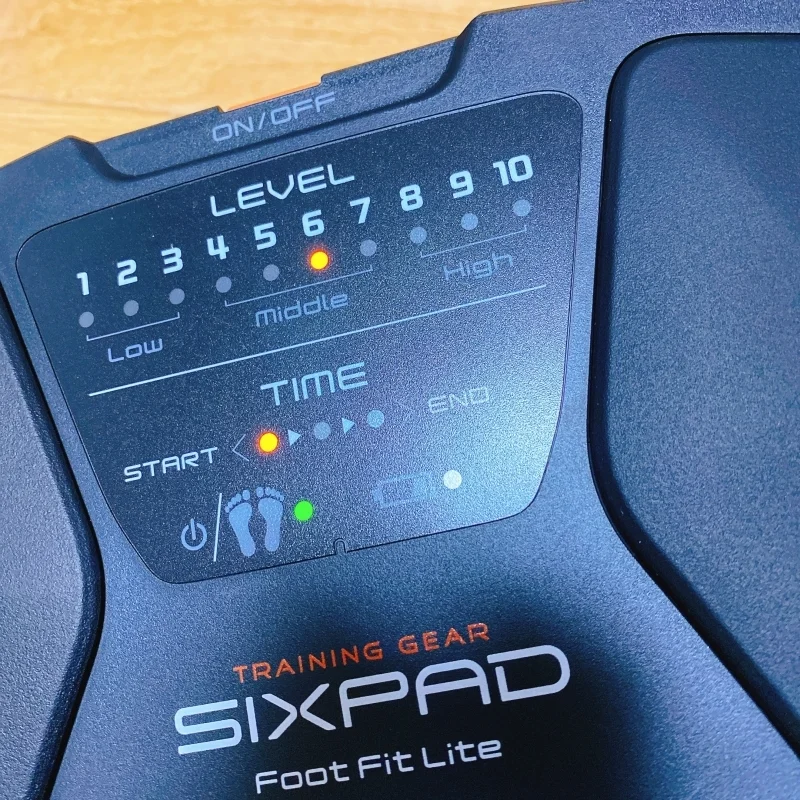 SIXPADのFootFitLiteはトレーニングレベルが10段階
