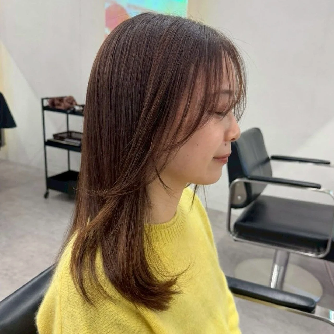 40代のミディアムヘア　