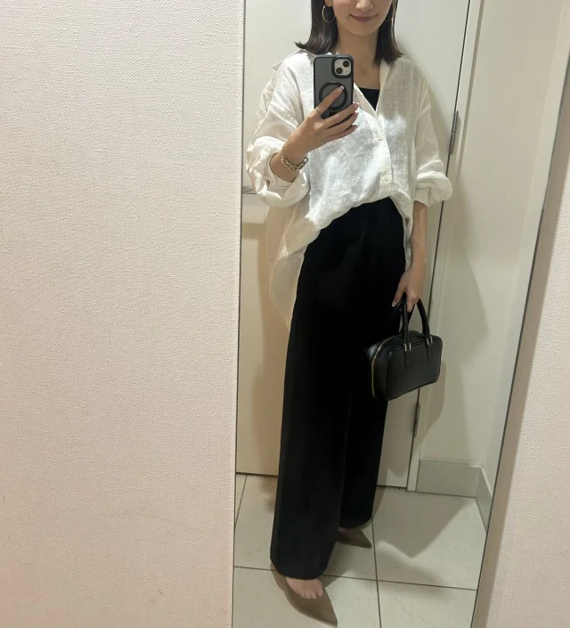 季節の変わり目はリネンシャツで着回し!_1_8