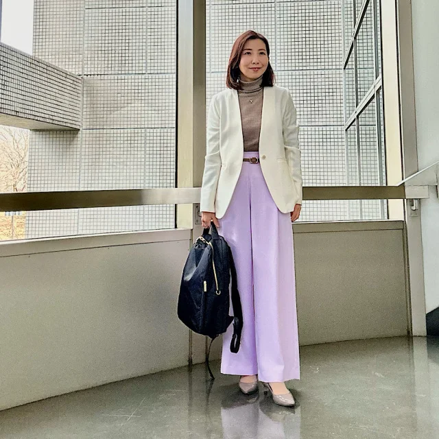 2月の春待ち通勤コーデ｜寒さ対策しながら“色”で春を先取りする方法_1_2