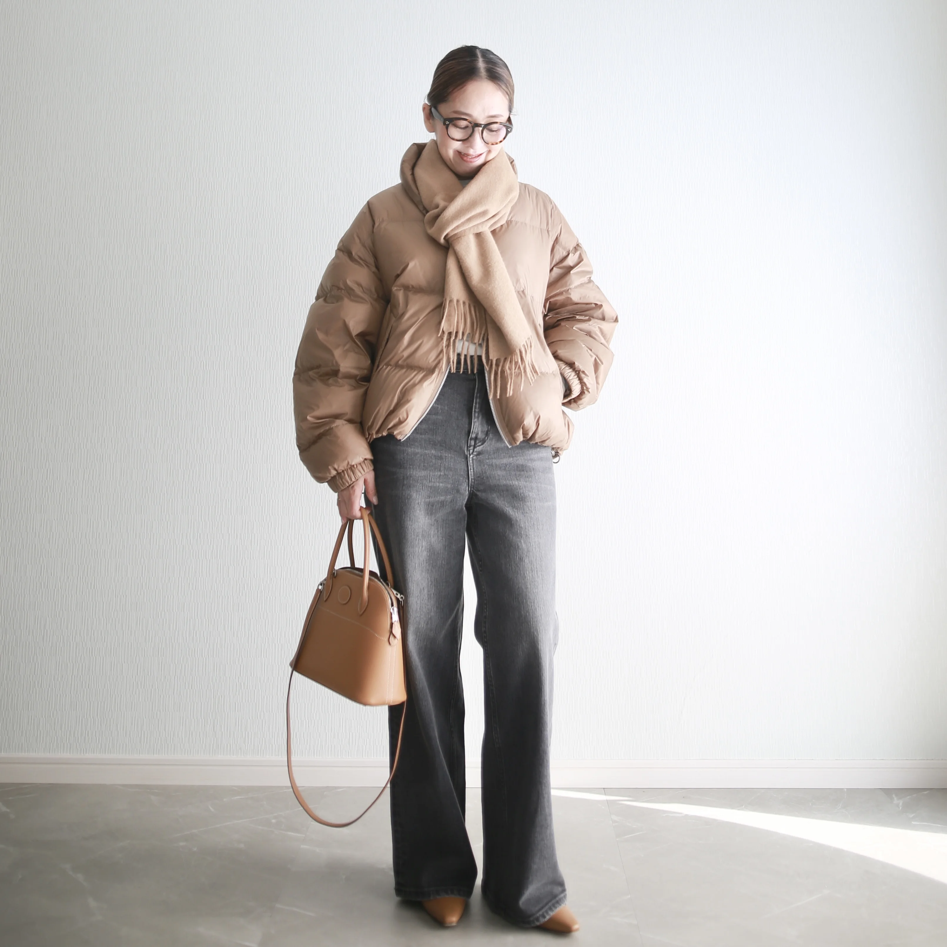 marisol healthydenim 別注pinkpepper 着回し miumiu betoupe 小柄コーデ