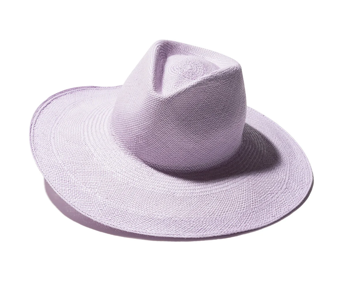 パープルの帽子