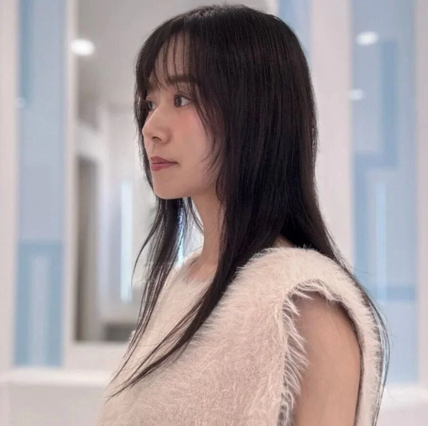 スタイリング前 人気ロングヘアスタイル9位の髪型