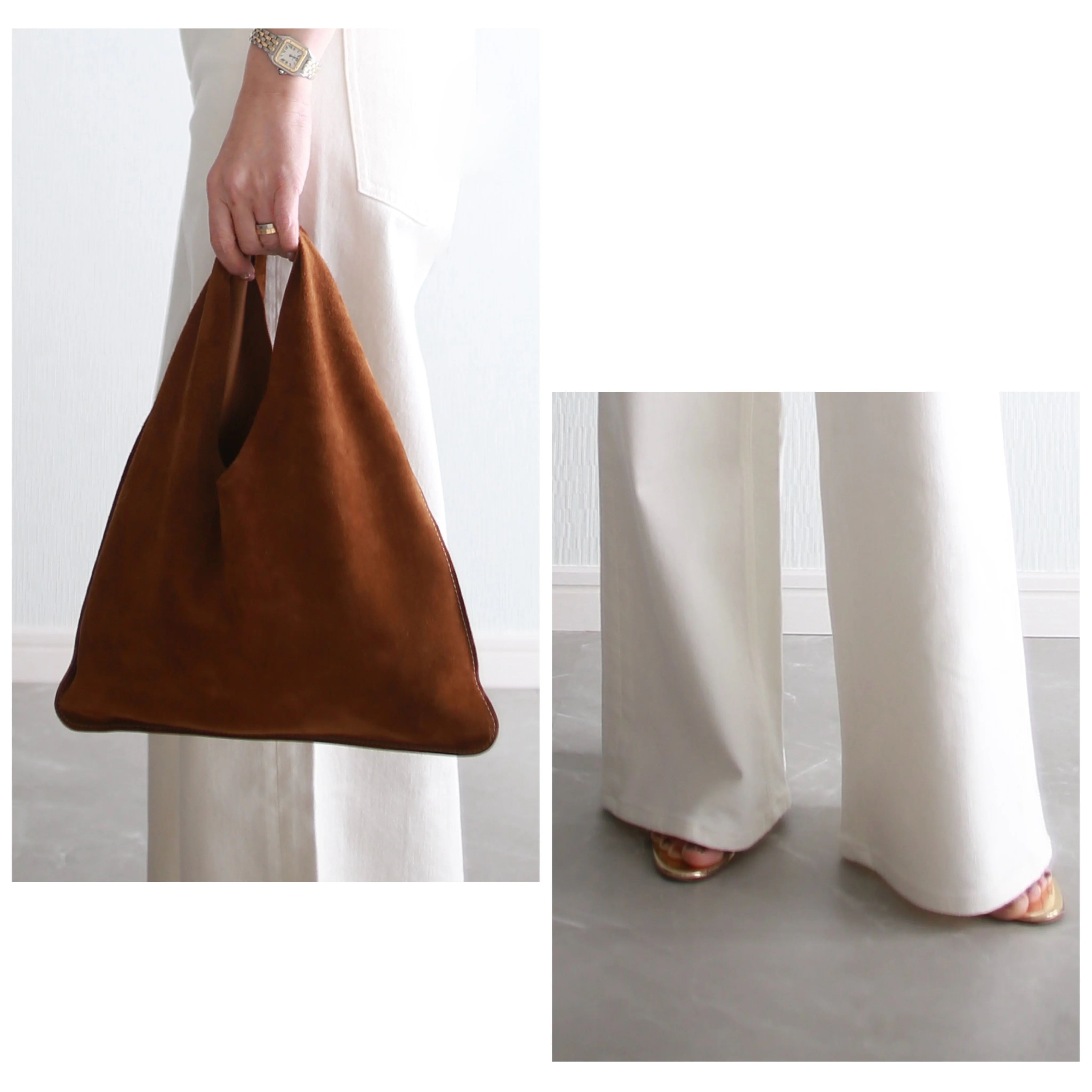 着こなし術　therow　marisol bemiコラボ ホワイトデニム　別注　ホワイトデニム　healthydenim pinkpepper wide