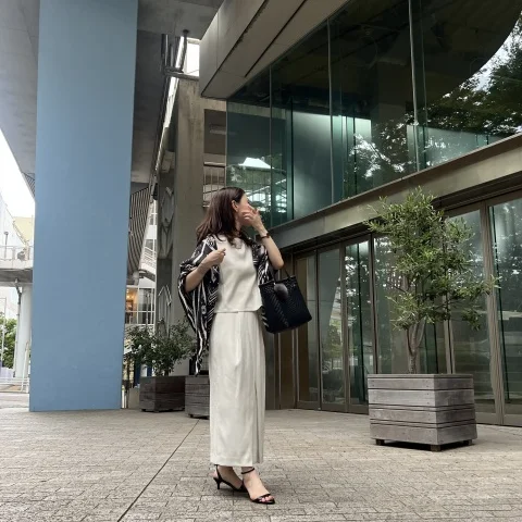 夏コーデ救済！涼しく着回すきれいめセットアップ４Style._1_4