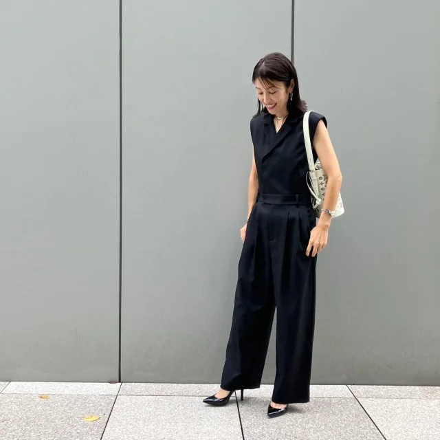【卒入学式コーデ】買い足さない選択で迎えたハレの日！黒オールインワンを着回し_1_1