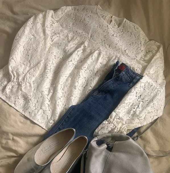 今年トレンドのレース。加藤かすみさん×Ｍ7daysのレースブラウスは袖まで可愛い！【Marisolスタッフの自腹買い＃140】 