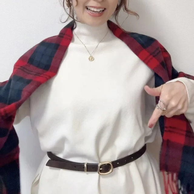 ④まずはゆるくベルトをする