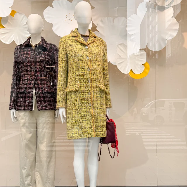 CHANELのディスプレイの写真