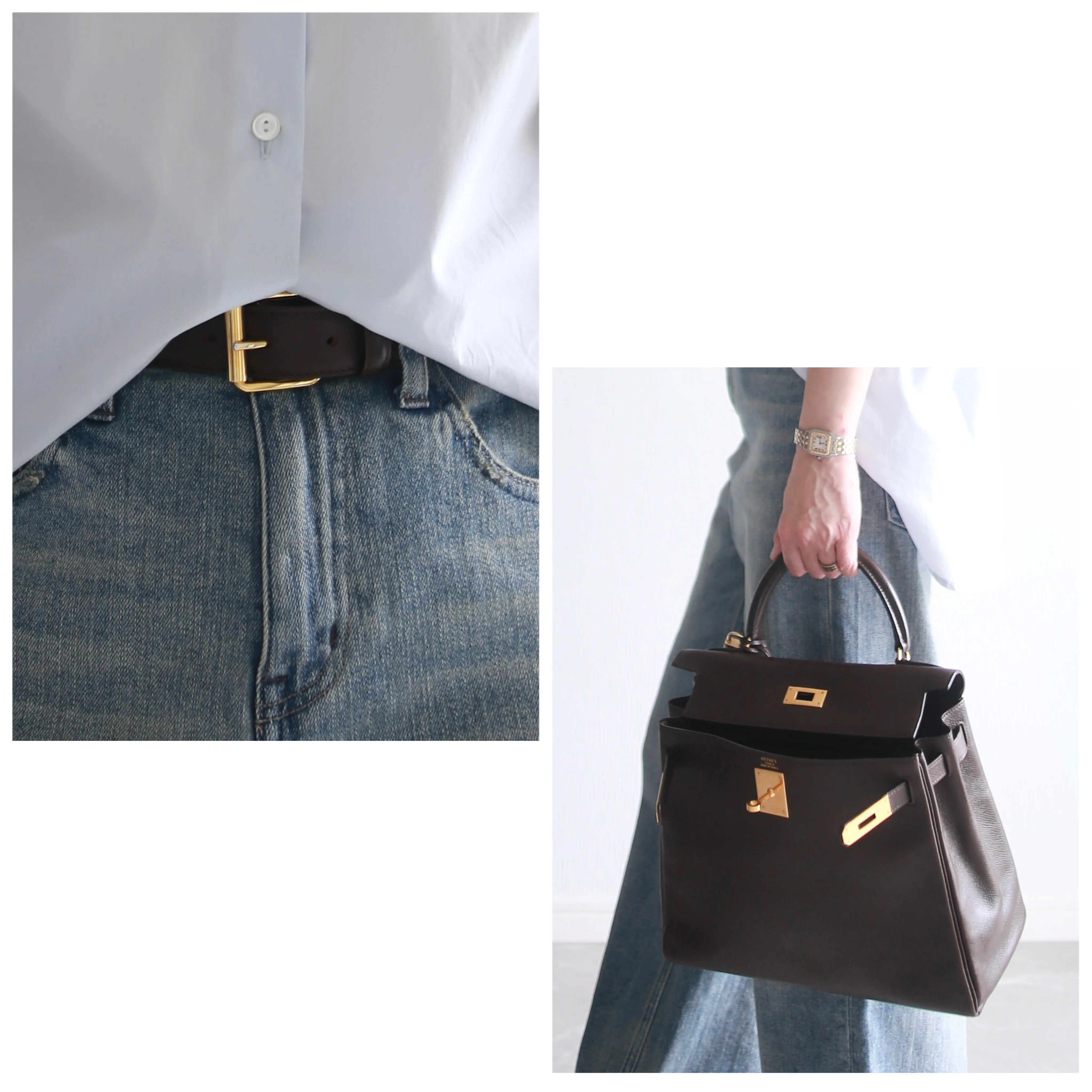 2025SS HealthyDENIM marisol別注 pinkpepper bemiコラボ BETOUPEラウンドカラーシャツ サックスブルー
