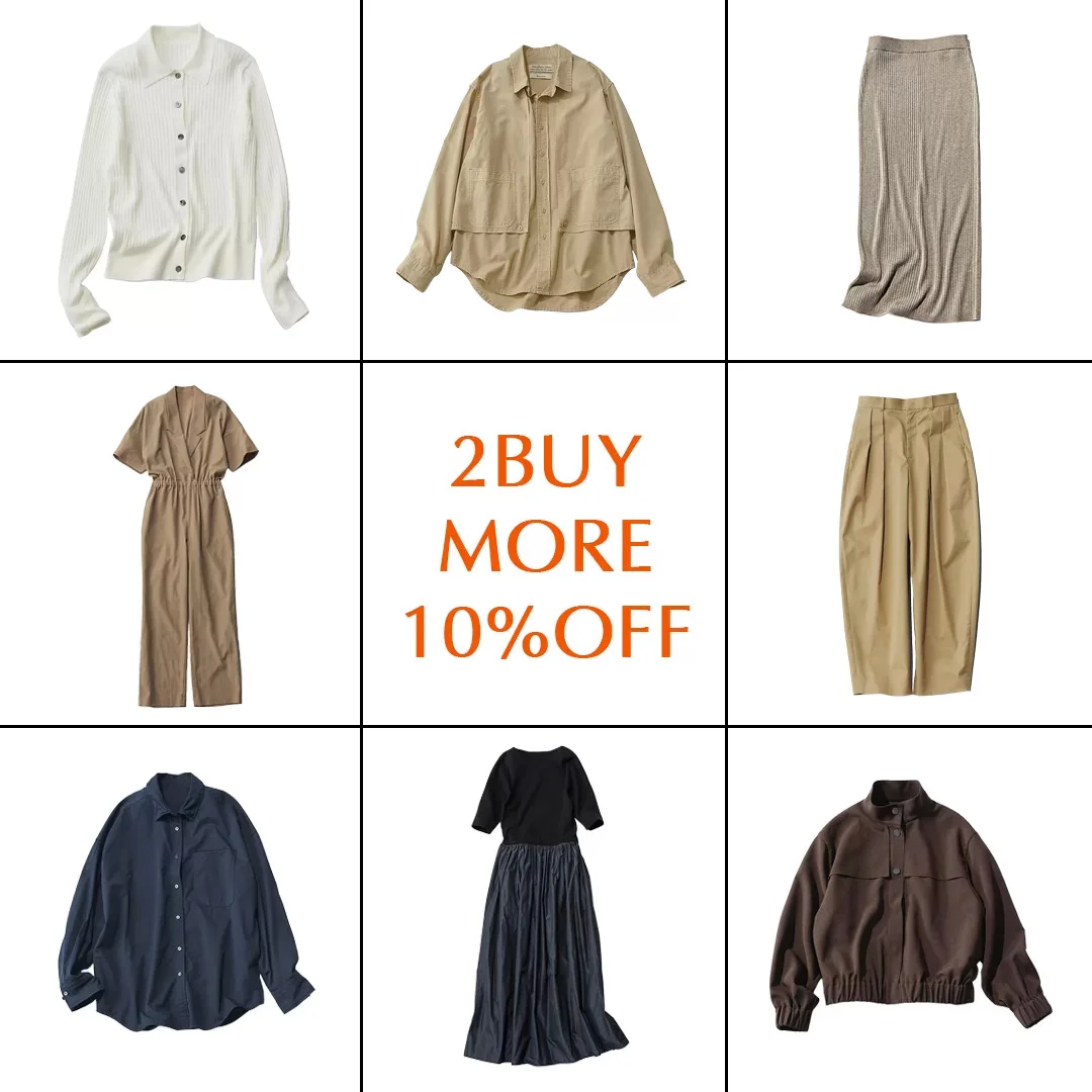 2BUY MORE 10%OFF  春も使えるイチ押しアイテムを厳選！