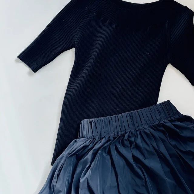 Estnation、エストネーション、ボートネックニット