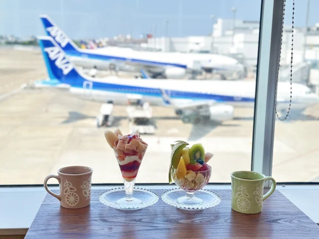 飛行機好き、パフェ好き必見！福岡に行ったら絶対行って！旅行コーデはワンピースで♡_1_2