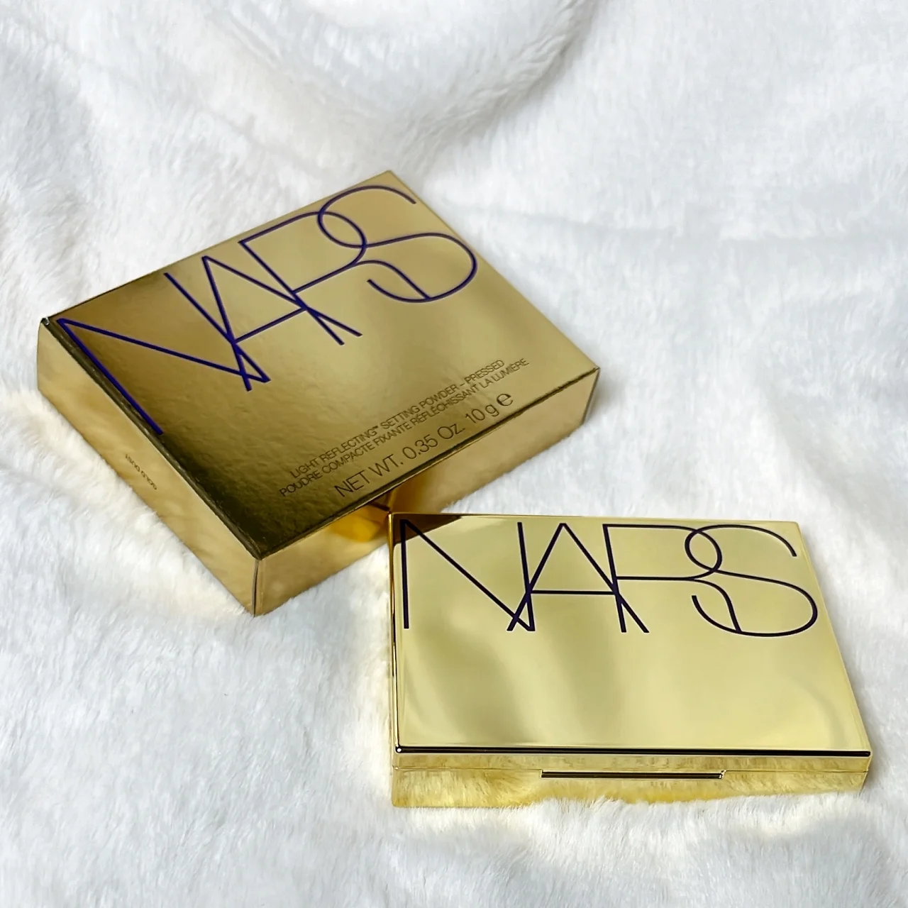 ナーズ　リフ粉　限定　NARS　ゴールドダスト　ライトリフレクティングセッティングパウダー　クリスマスコフレ